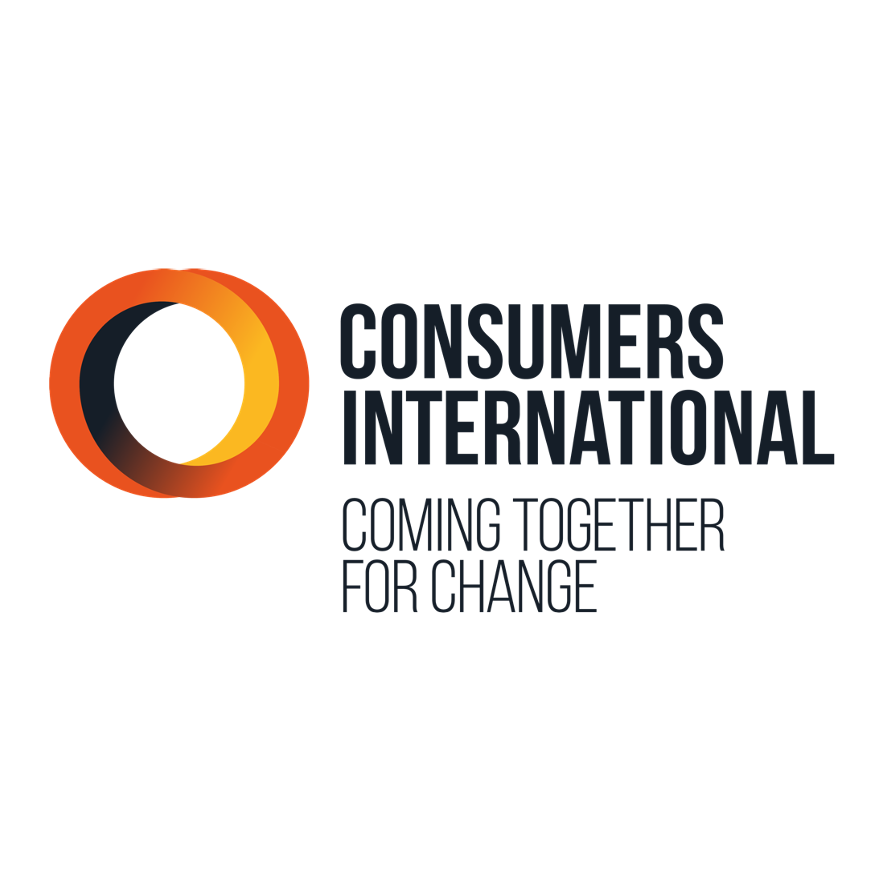 Consumers International logo: Coming together for change